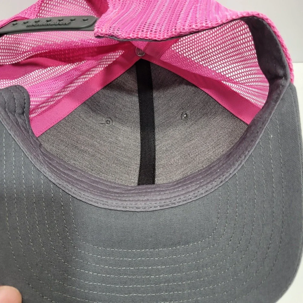 Little Pinkies Baked Goods Coffee Richardson Trucker Hat Cap Womens Pink Black